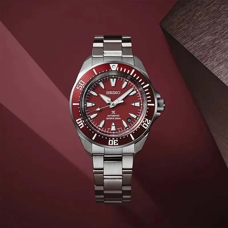 Reloj Seiko Samurai Rojo Burgundy de Seiko