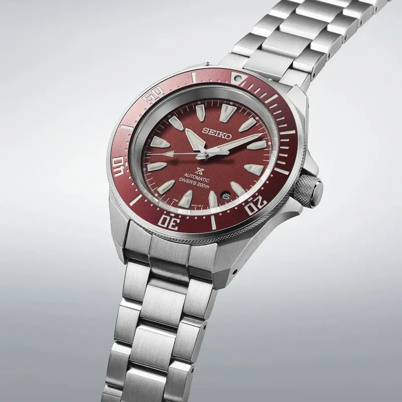 Seiko Samurai Rojo Burgundy — vista 3